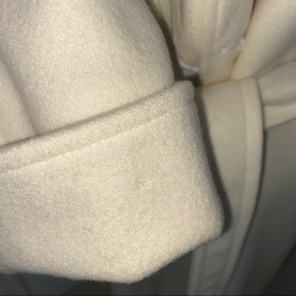 ♥️ VINTAGE Rare Cream ivory white David Benjamin Wool COAT jacket Size10 - Picture 5 of 11